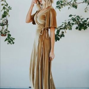 Baltic Born Meghan Velvet wrap dress